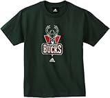 OuterStuff NBA Milwaukee Bucks Short Sleeve Tee Team Logo - R8A3Gmkbk Youth