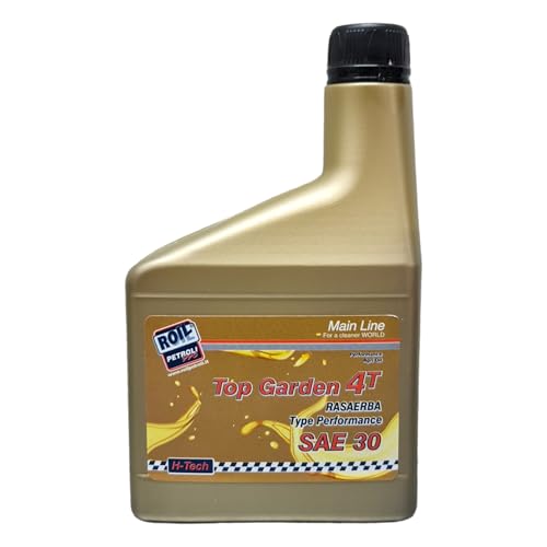Roil TOP GARDEN SAE 30 4T - NUOVA FORMULA PROTEGGE MAGGIORMENTE DOPO LUNGA INATTIVITA' DEL MOTORE - Olio Motore per RASAERBA - Protezione Antiusura - 1 Flacone da 0,600 ml