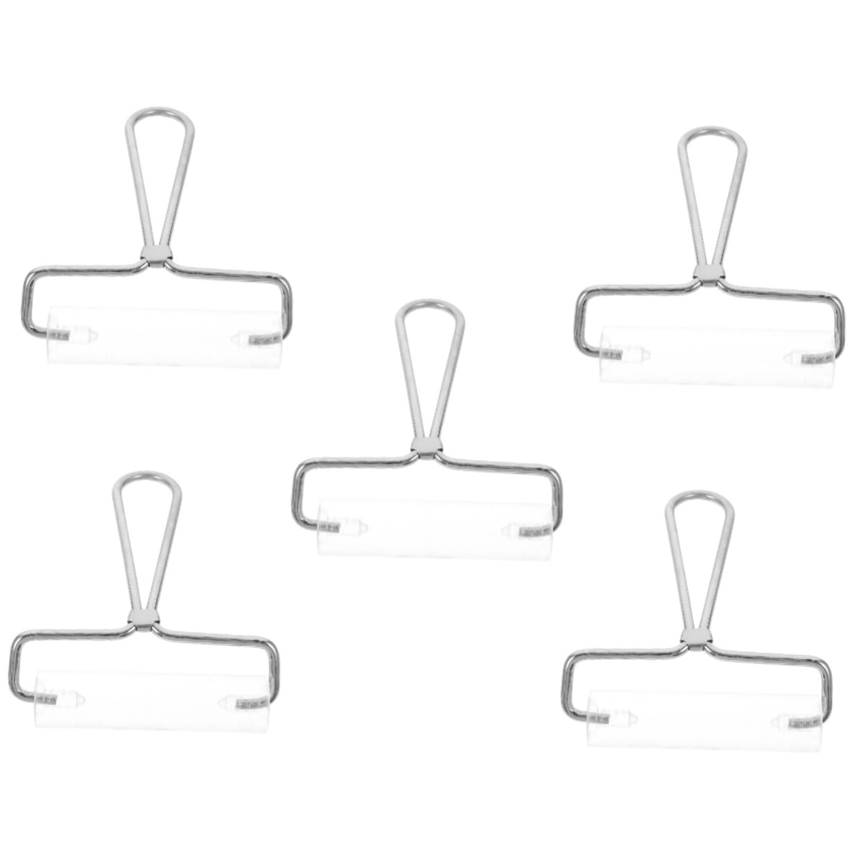 5piezas Rodillo Para Arcilla Polimérica Herramienta Transparente Para Manualidades y Esculturas Para Estampado y Embossing