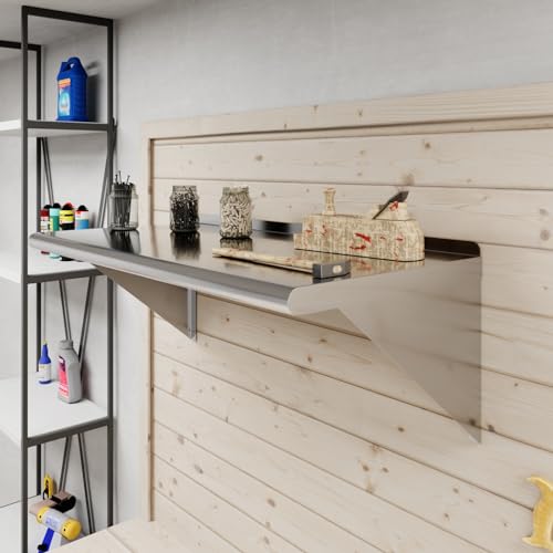 Image of AmGood 36 inch Long X 18 inch Deep Stainless Steel Wall Shelf | NSF Certified | Appliance & Equipment Metal Shelving | Kitchen, Restaurant, Garage, Laundry, Utility Room