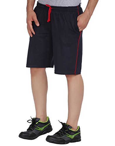 Image of CHECKERSBAY Boys Cotton Shorts(5BS00-BLGRRDCHNA Black,Grey,Red,Charcoal,Navy) Pack of 5
