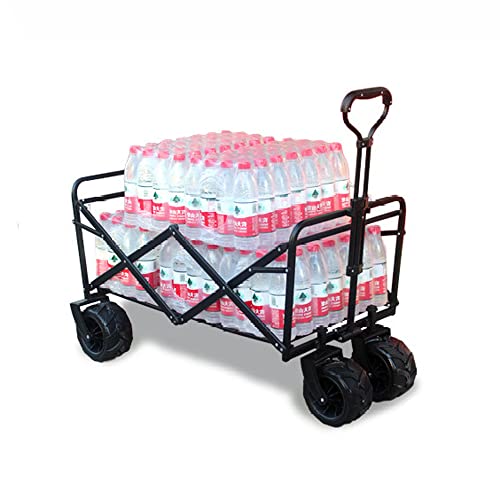 Carretilla portátil para camping al aire libre con capacidad de 200kg, con freno, manija ajustable, plegable, para caravanas y festivales miniatura 4