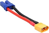 Vista 5 de 2 pares EC5 a XT60 conector macho hembra adaptador de conversión de enchufe con 2.0 in 12 AWG cable de alambre para RC Hobby Modelo FPV Drone Car