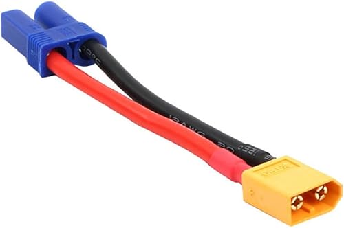 Miniatura 5 de 2 pares EC5 a XT60 conector macho hembra adaptador de conversión de enchufe con 2.0 in 12 AWG cable de alambre para RC Hobby Modelo FPV Drone Car