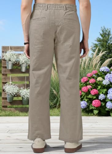 Image of Men's Multi Color Cargo Casual Trousers | Men's Regular Fit Straight Pants | Comfortable Stylish Cargo for Men | Soft Fabric for Everyday Wear, Travel & Office | Linen Cotton Bottom Wear
