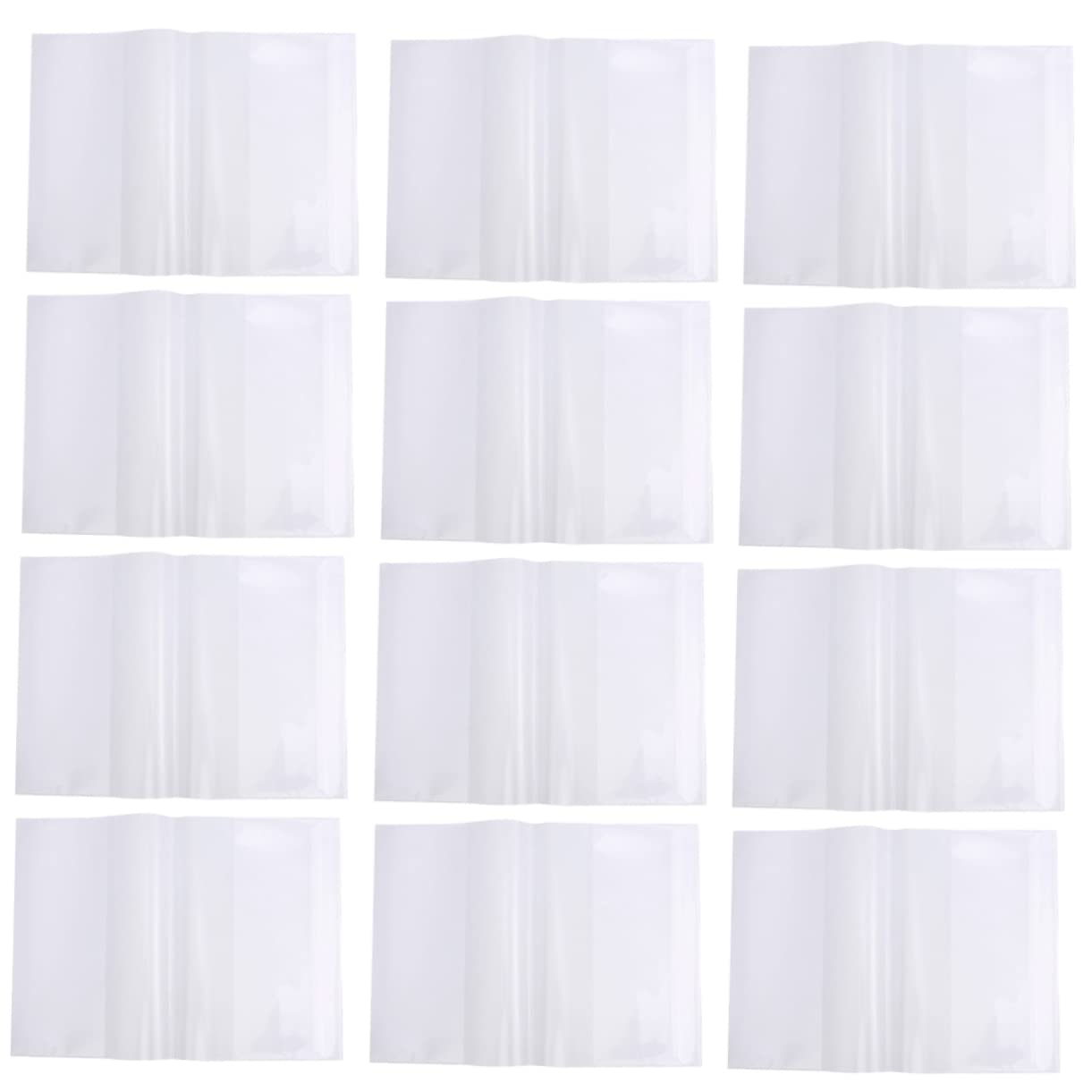 Lurrose 100piezas Funda De Libro Transparente y Resistente Al Agua De Libros Para Escuelas y Proyectos De Arte Instalación Fácil Cubierta Reutilizable y Práctica