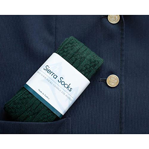 Sierra Socks Girl's Women's Classic Cable Knit School Uniform Outdoor Wear Cotton Knee High Socks 3 Pair Pack (Heather Gray, Medium) #TOP4