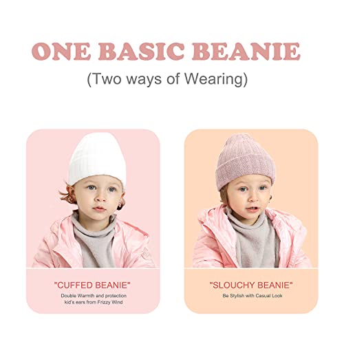Image of Newborn Baby Wool Hat Cap Turban Toddler Warm Hat Kids Baby Cap Set