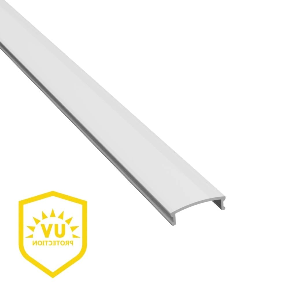 2m LED Perfil Escalonado Negro para Tiras de LED STAIRS para Escalera (Perfil de 2m Negro, Cobertura Leche con Protección UV)