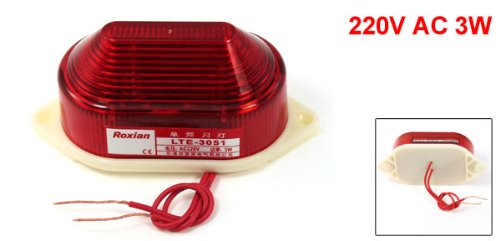 Alarma estroboscópica LED de 220V roja Sourcingmap para señal de fallos 3