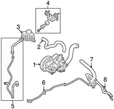 Nissan 49721-JA02B, Power Steering Return Hose