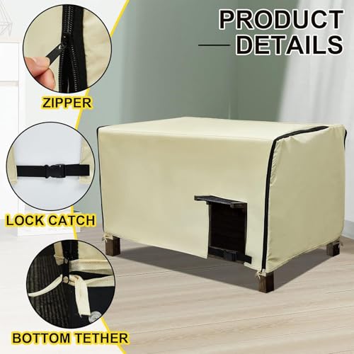 Hundezwinger Abdeckung,Mit Belüftung, Sichtschutz, In Großer Ausführung Und Isoliert - Wasserdichte Box Abdeckungen Für Hundeboxen,Für Winter, Zuhause, Laufstall, Camping, Reise, Bett, Innenbereich, A