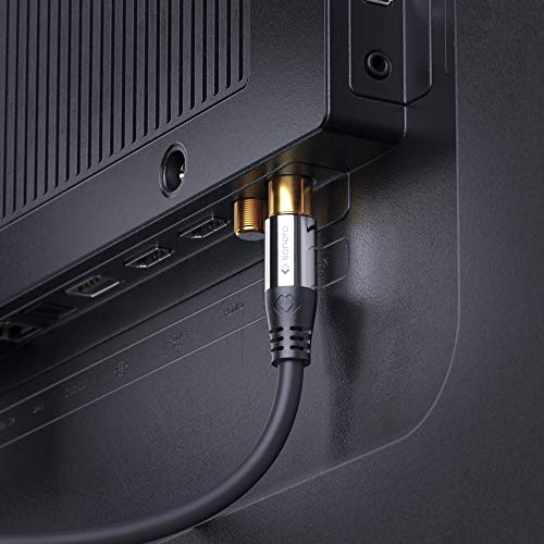 sonero Sat Antenna Cable Coaxial Cable Satellite TV Cable 1.5 m 2 Times Shielded for HDTV Receiver, Internet, Satellite, Dab - Image 4