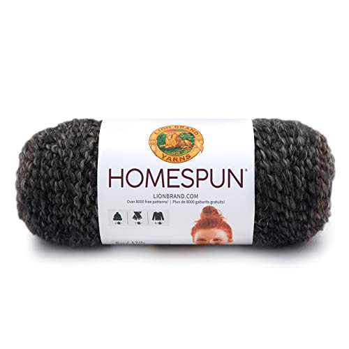 Image of Lion Brand Yarn 790-238 Homespun Yarn, Midnight Stripes