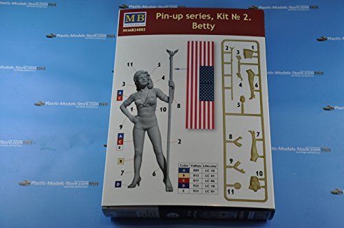 Kit Master Box 24002 Betty Pin-Up Figura para Pintar e Integrar 3