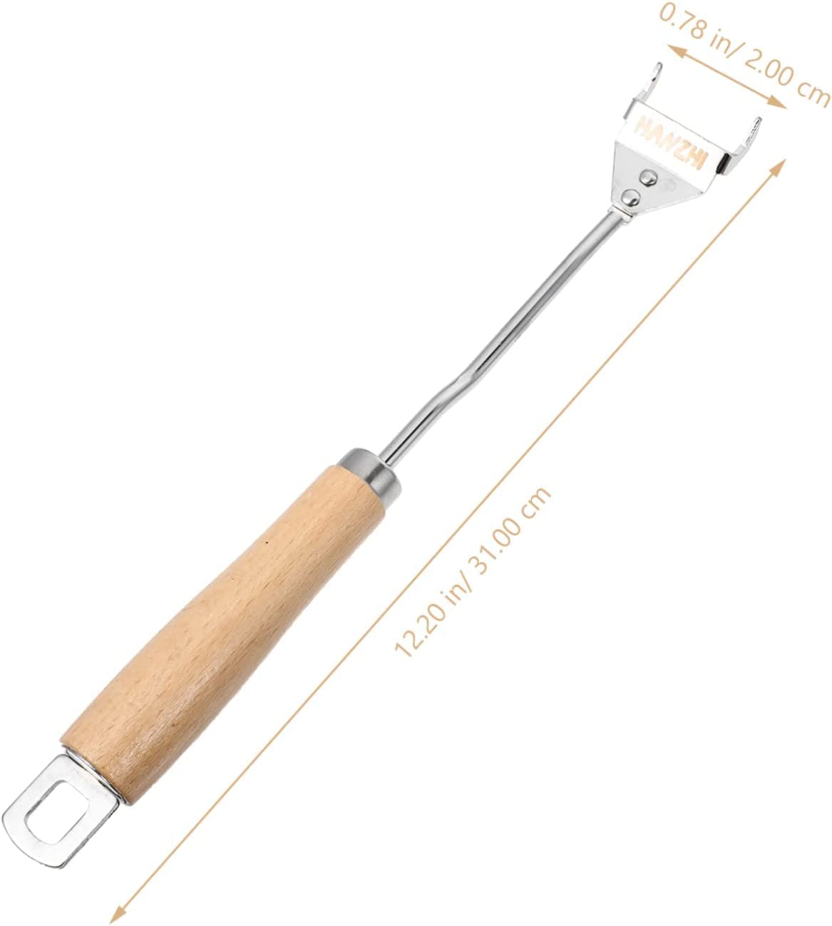 MRKU 1 pz. Pinza per Uova da Cucina, Pinza per Gas, Pinza per griglia da Cucina in Acciaio per Esterni, Pinza per Calore in Acciaio Inox con affumicatore, Pinza Universale per Legno e Metallo.