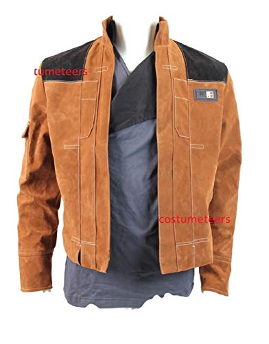 costumebase Star Wars Han Solo Story Premium Veste en faux suède marron Costume (S)