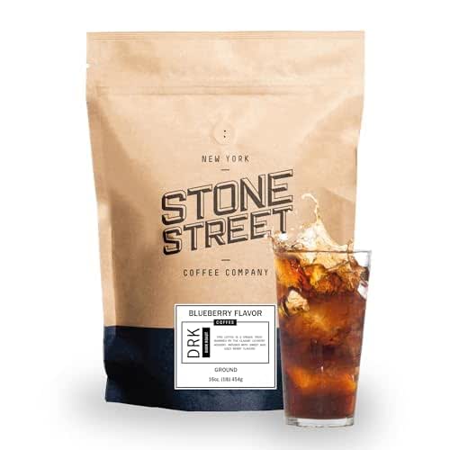 Stone Street Cold Brew Flavored Coffee, Natural Blueberry Flavor, Low