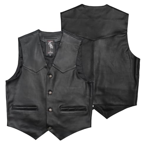 Gilet de moto en cuir pour les longs trajets A-Pro noir