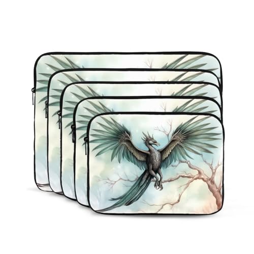 Flying Bird in Tree Laptop Sleeve Case 15 Inch Suitable for Notebook Computer Tablet Traveling Carrying Simple Case2