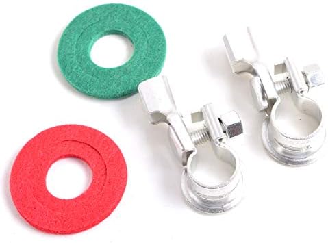 E-KYLIN Tin-Plated Copper Battery Terminal Kit with Battery Corrosion Terminal Protectors - 17mm 150A