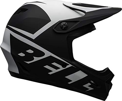 BELL Transfer Adult Full Face Bike Helmet - Slice Matte Black/White (Discontinued), Large (57-59 cm)