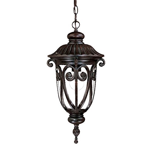 Acclaim 2116Mm Naples Collection 1-Light Outdoor Light Fixture Hanging Lantern, Marbleized Mahogany #TOP24