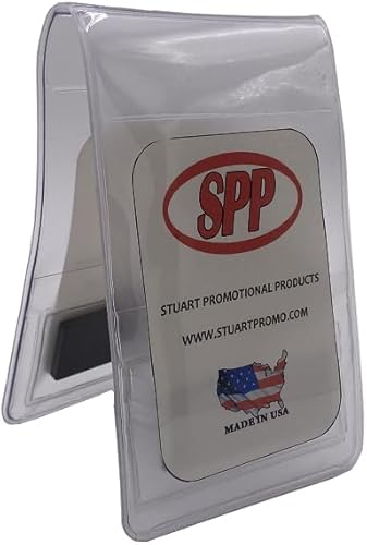 Paquete de 5, soporte magnético para insignia, se adapta sobre el cinturón o el bolsillo de la camisa. Se adapta a tarjetas verticales de 2 1/2 x 3