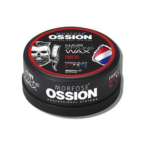 Morfose Ossion Premium Barber Line Cera de Peinado Extra Fijación 150ml - gel para el cabello hombre