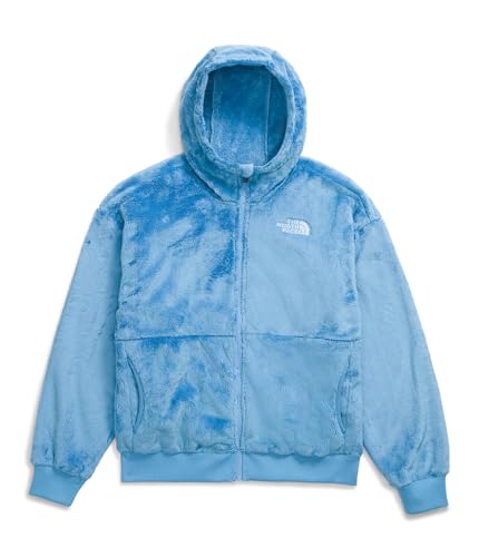 Image of THE NORTH FACE Girls' Osito Full Zip Hoodie | Fleece Hooded Jacket With Hand Pockets & Durable Ribbed Collar