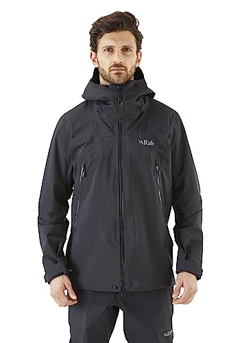 Rab Men's Kangri GTX Waterproof Breathable Gore-tex Jacket for Hiking, Trekking, & Mountaineering - Black - Medium - Image 4
