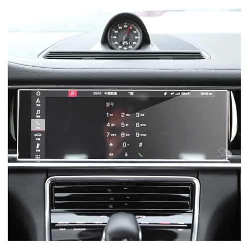 Film protection en verre trempé anti-rayures pour GPS Panamera 2017-2020