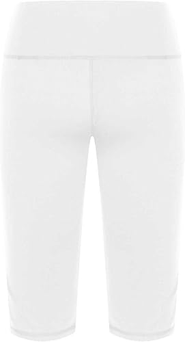 Miniatura 5 de Uillui Leggings capri con bolsillos para mujer, con control de abdomen, elásticos, de cintura alta, pantalones de yoga, entrenamiento de verano,