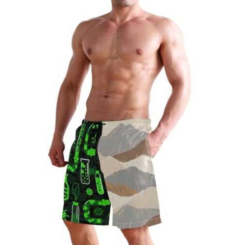 Short de bain pour homme avec compression contre les frottements