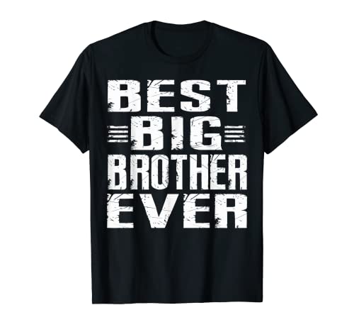 Best Big Brother Ever Funny - Camisa de regalo con diseño lineal Camiseta