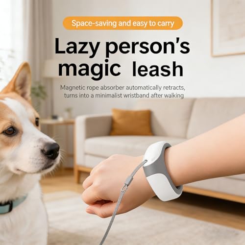 Laisse pour chien RIZGHWOY rétractable avec crochet rotatif - 7