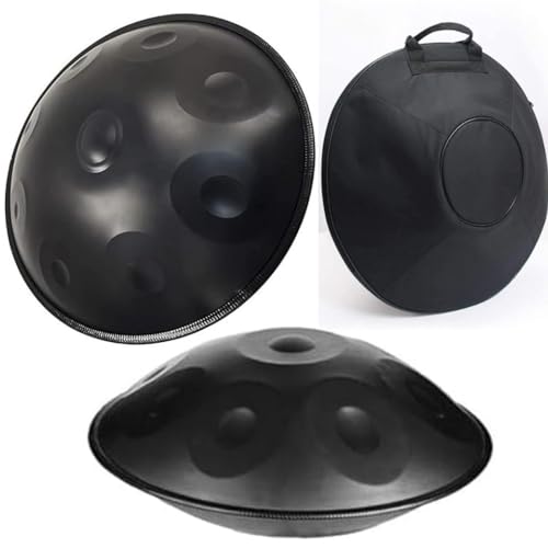 TOCTUS Handpan Steel Drum 9 Tonos Negro 18 pulg miniatura 1