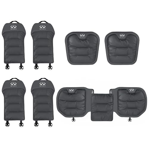 【2025 新型 カーシートクッションセット】インフィニティ シートクッション インフィニティ 車用 クッション 背もたれ クッション インフィニティ 車 座布団 四季汎用 快適 通気性 カー アクセサリー 内装 パーツ 車用 シートカバー 7枚セット (