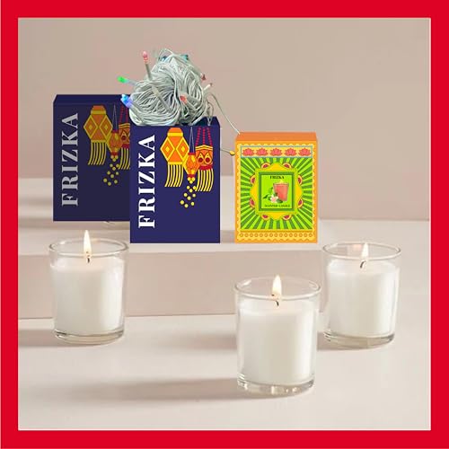 Image of Frizka Gift Box | 12 Premium Products | Urli, Candles, Dhoop, Incense Stick, Diya's, Silver Bowl | Luxury Hamper for Family, Friends & Corporate Gifting, Birthday, Wedding Hamper, Wedding