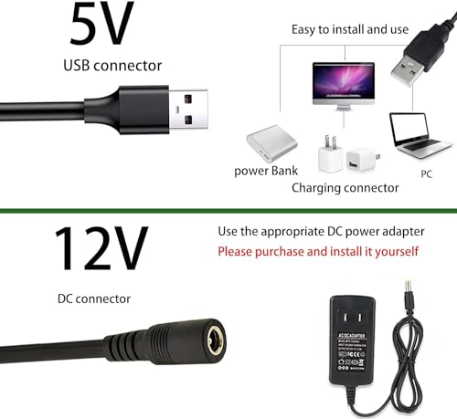 Image of MDee】COB LED Strip 4000K Nature White USB Powered 5V Flexible LED Tape Lights with USB Connector CRI 90+ 800LM /m 320LEDs /m for Indoor and Outdoor Decor(4000K Nature White 3.28ft /1m)