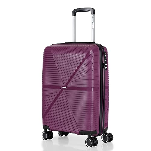 Image of Stony Brook by Nasher Miles Axis Hard-Sided Polypropylene Cabin Luggage Wine Purple 20 inch |55cm Trolley Bag
