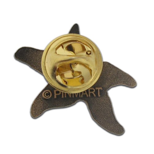 Image of Beach & Ocean Lapel Pins - Gold & Silver Sea Life, Nautical & Tropical Designs