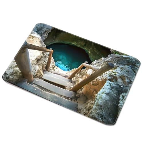 Natural Earth Rug Easy to Cleaning and Nonslip for Living Room Bedroom Home Decoration Quick Drying Mat