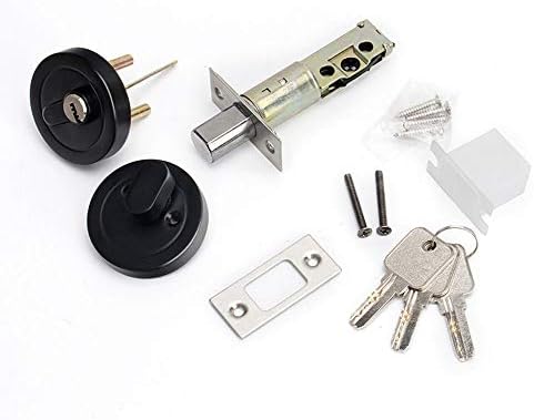 Deadbolt Home Door Cylinder Lock Night Latch, Zinc Alloy with Keys Re-Key Lock