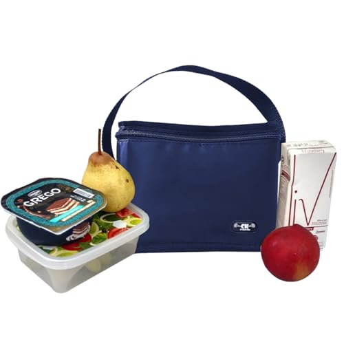 Bolsa Térmica Masculina Pequena para Marmita Azul Marinho