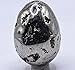 55mm 195g Iron Pyrite Cubes Druzy Geode Egg Polished Natural Sparkling Gemstone Crystal Mineral Cubic Cluster Specimen - Peru + Stand