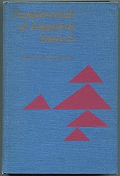 Hardcover Fundamentals of linguistic analysis Book