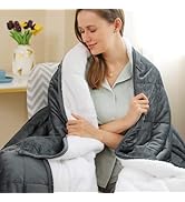 Double Couple Sherpa Fleece Weighted Blanket for Adult 20 lbs 60