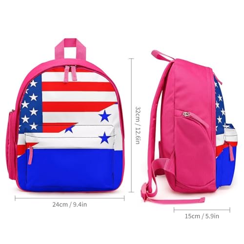 U.S.A. Flag Honduras Flag Cute Backpack Small Daily Daypack Travel Shoulder Bag with Adjustable Strap Graphic Print2