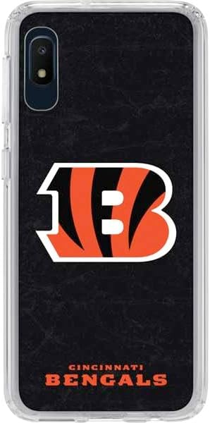 Skinit Clear Phone Case Compatible with Galaxy A10e - Officially Licensed NFL Cincinnati Bengals - Distressed Design